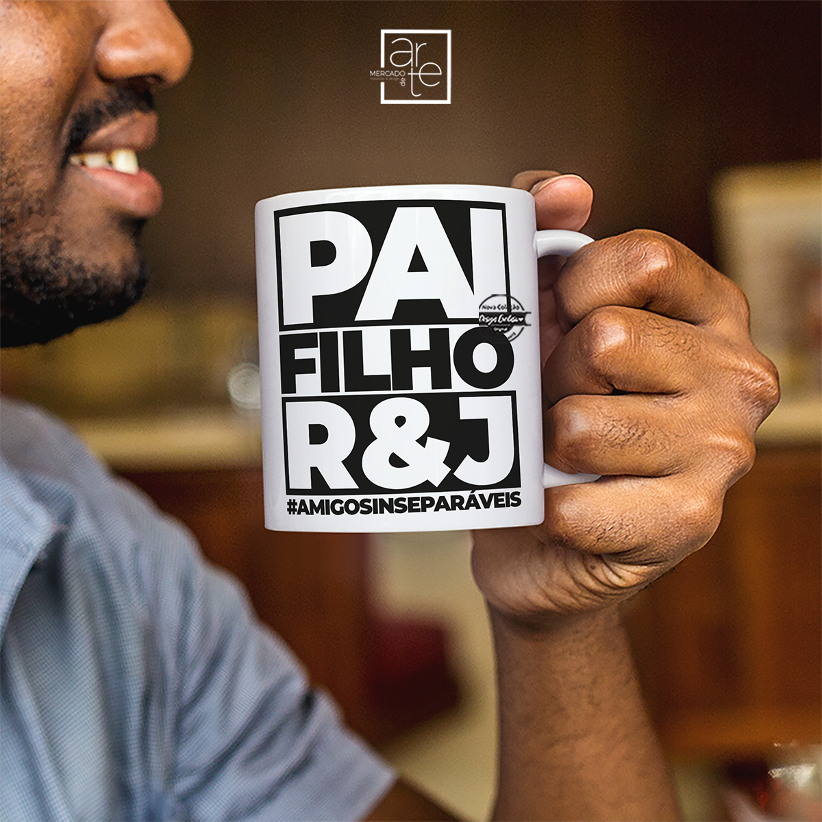 Caneca Pai e filho "Amigos inseparáveis"