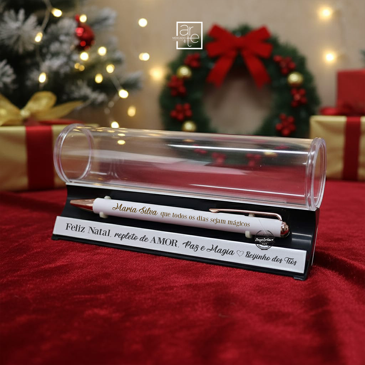 Caneta com caixa "Que todos os dias sejam mágicos"