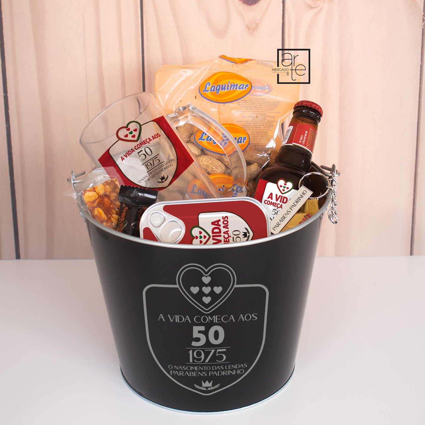 Kit balde " A vida começa aos..."