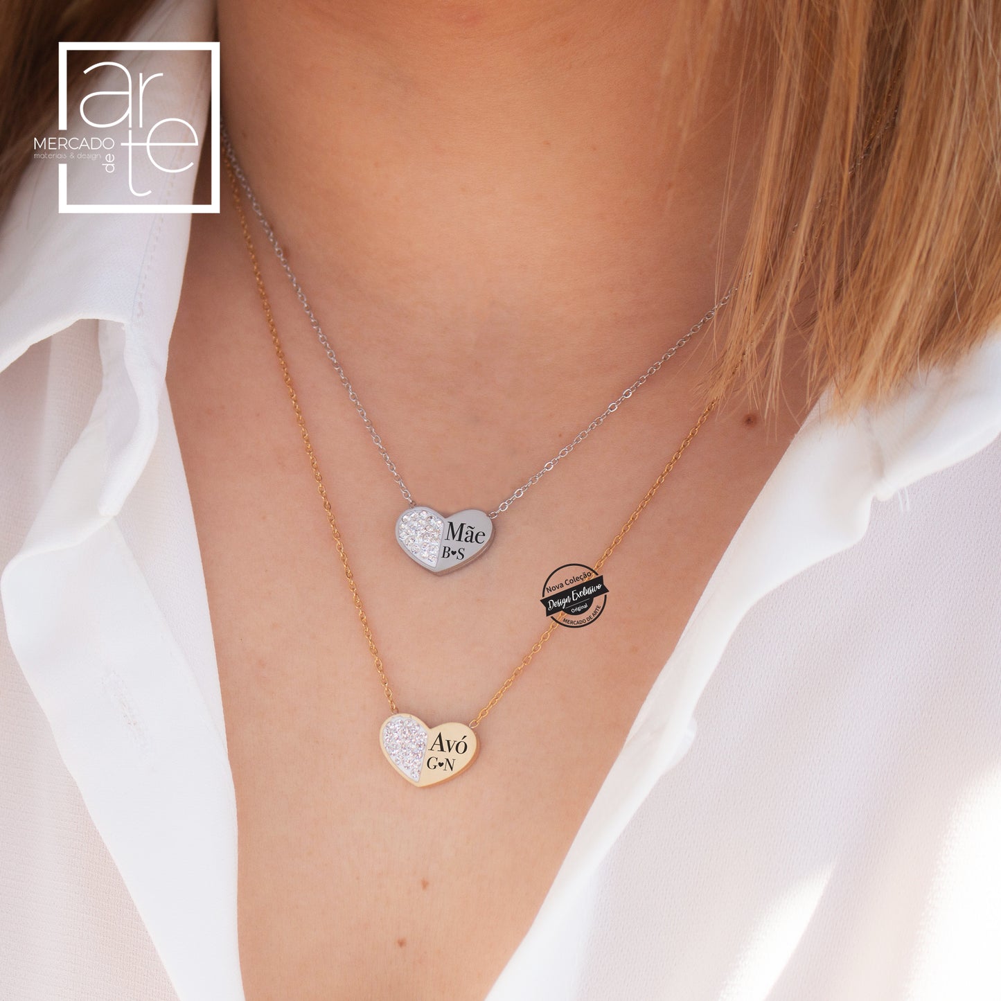 Fio coração " Mãe/Avó"