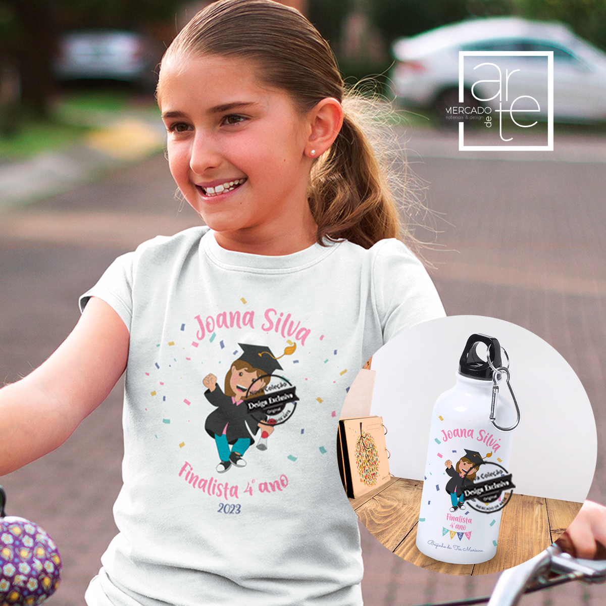 T-shirt e/ou garrafa Finalista 4º ano