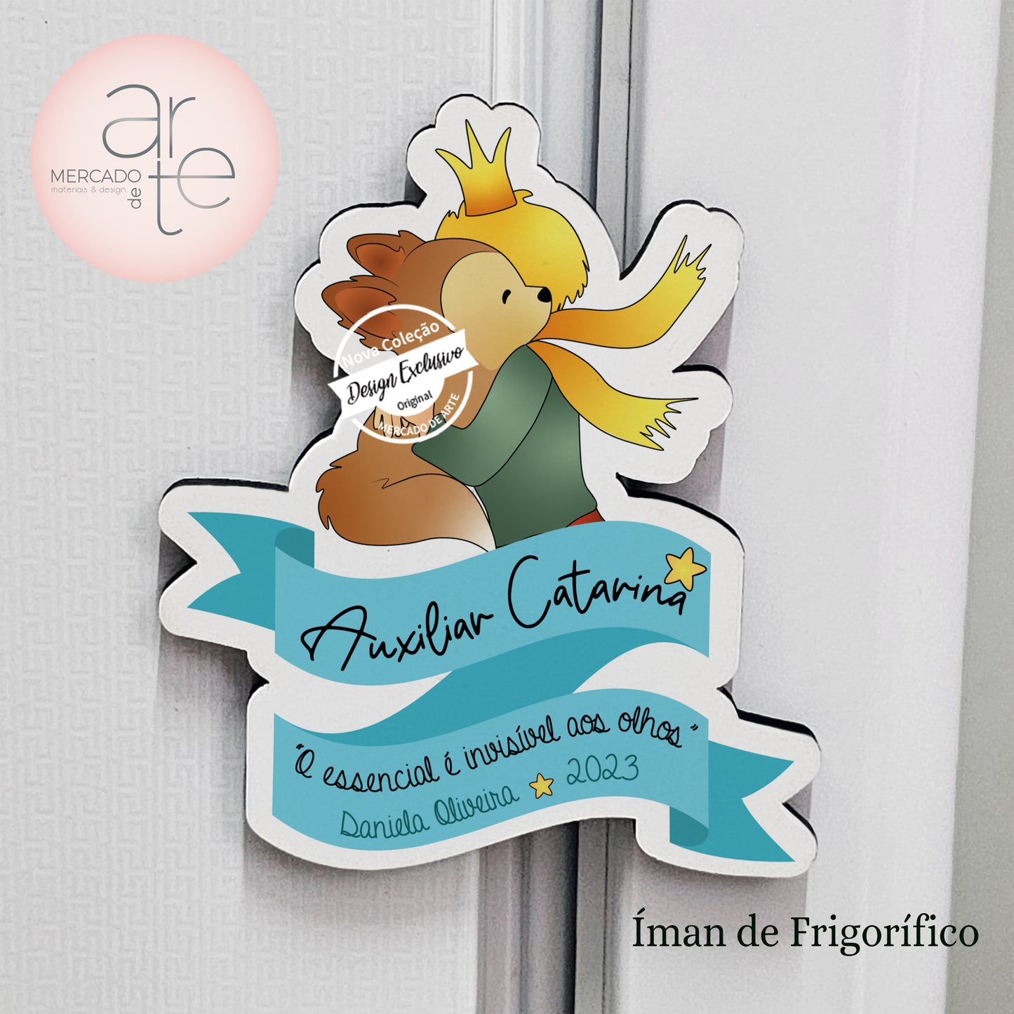 NOVIDADE - EXCLUSIVO!!!! Mais um artigo original da nossa marca, para quem gosta de marcar pela diferença! Íman " Principezinho e a Raposa " com frase personalizada a seu gosto.