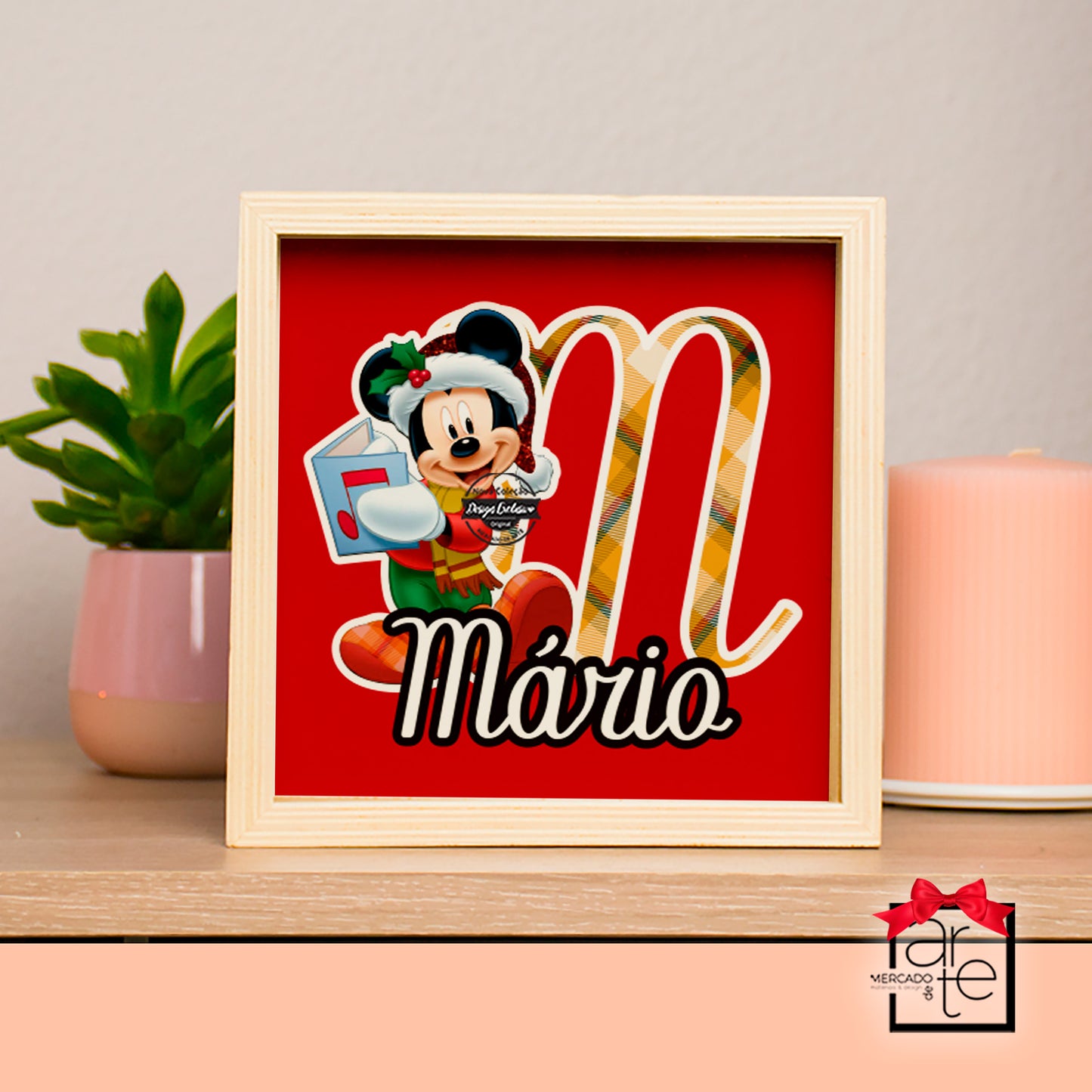 Mealheiro de Natal Minnie e Mickey "inicial"