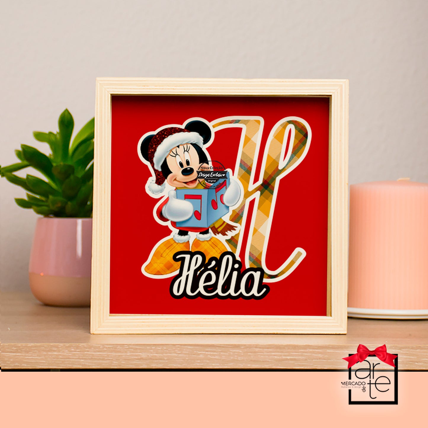 Mealheiro de Natal Minnie e Mickey "inicial"