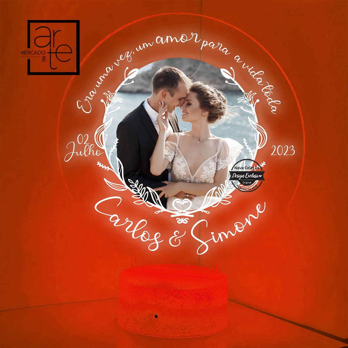 Moldura led " Era uma vez..."