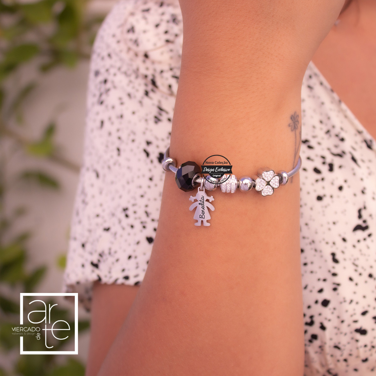 Pulseira trevo "meninos"