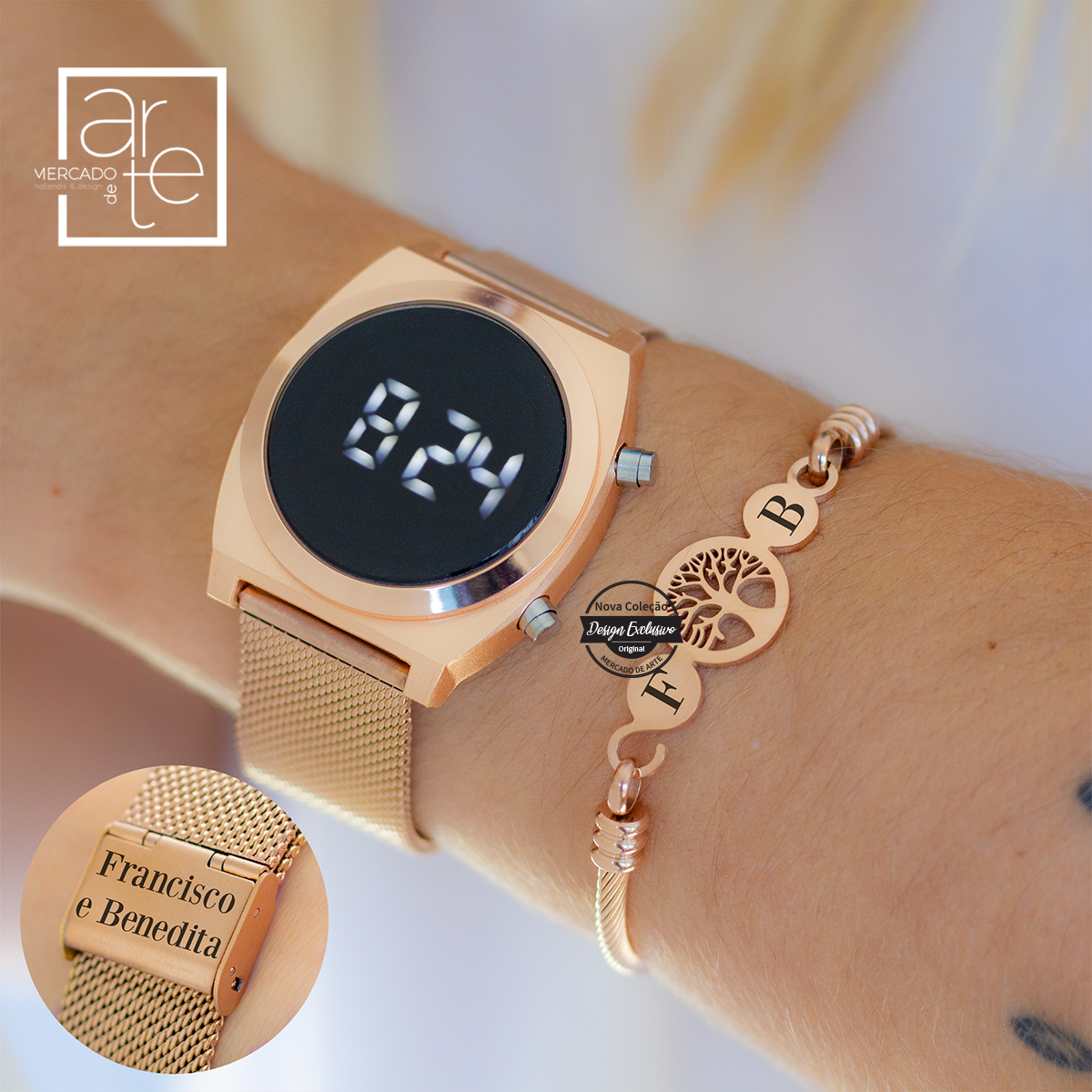 Relógio digital e/ou escrava "árvore da vida"