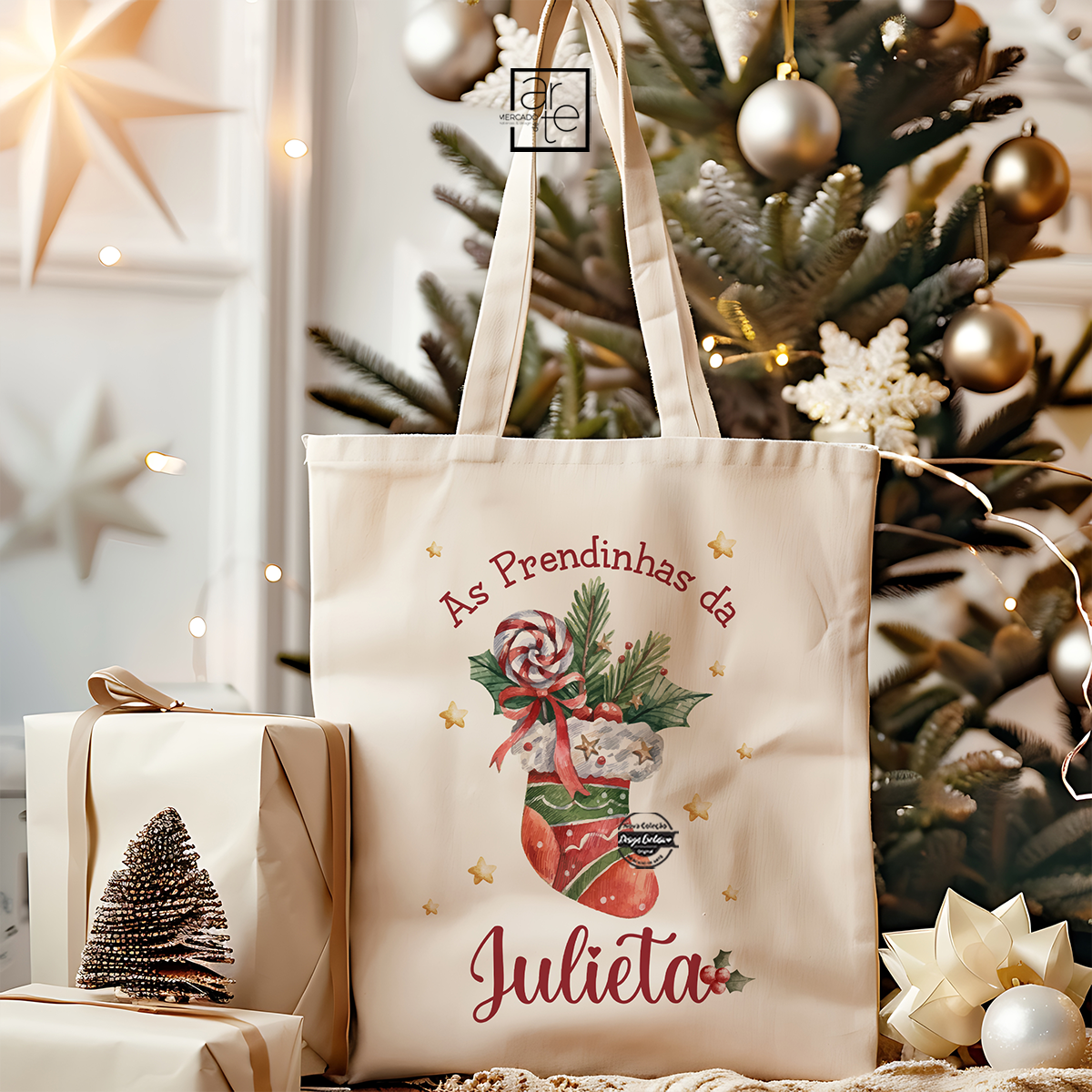 Saco de pano  "As prendinhas da..."