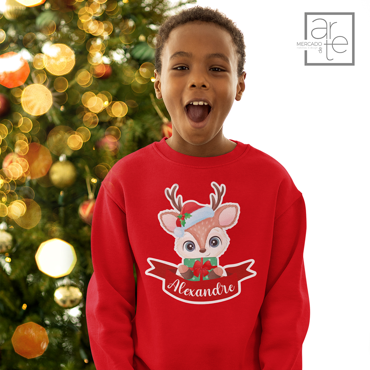 Sweat de criança NataL "Nome"