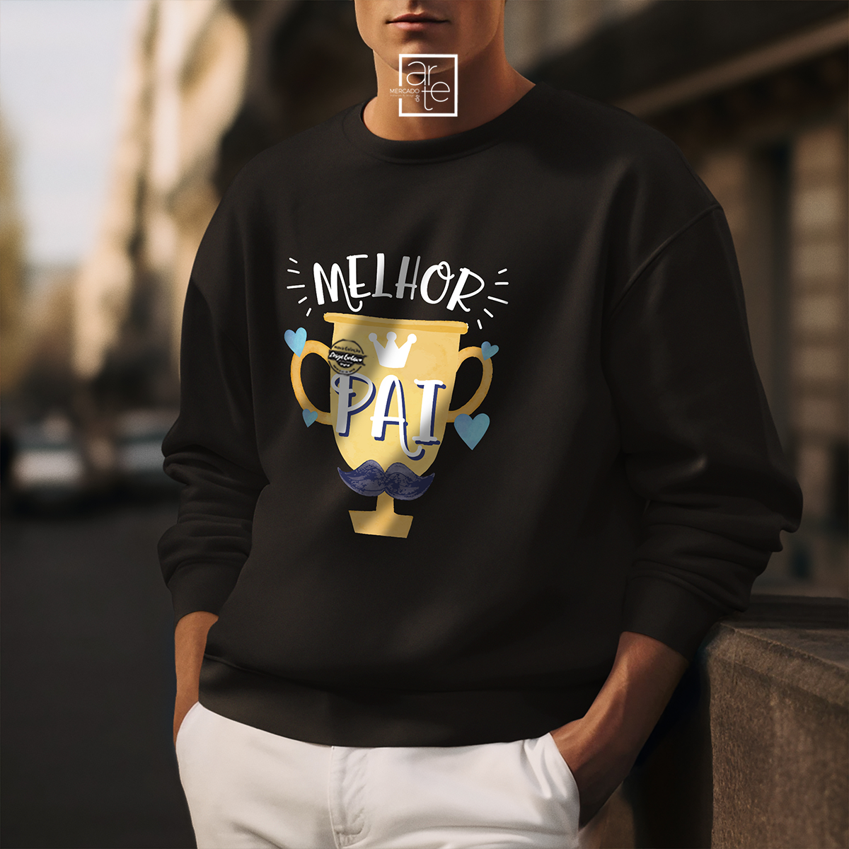Sweat troféu "Melhor pai"
