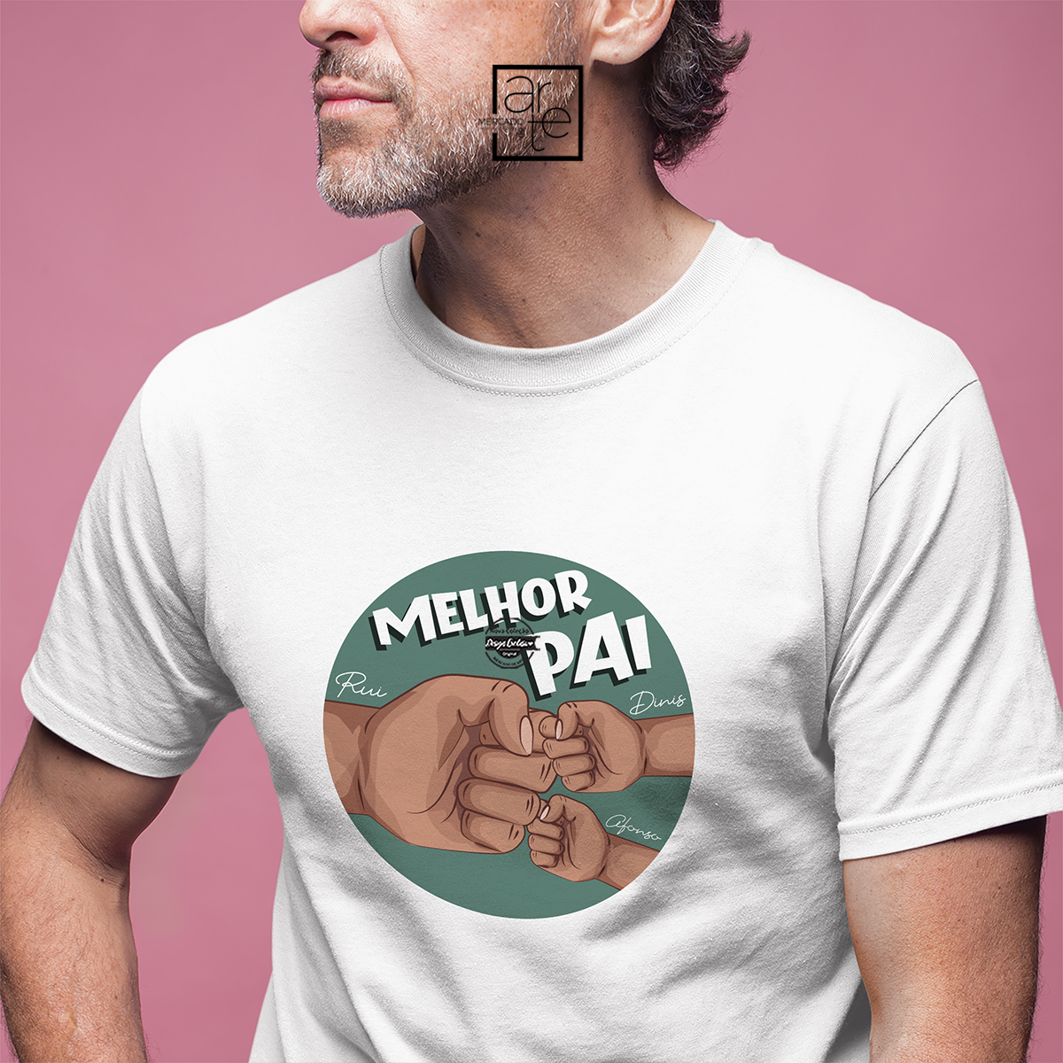 T-shirt melhor pai "Fist bump"