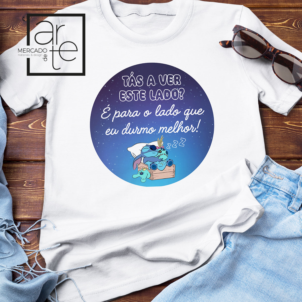 T-Shirt " Tás a ver este lado ? "