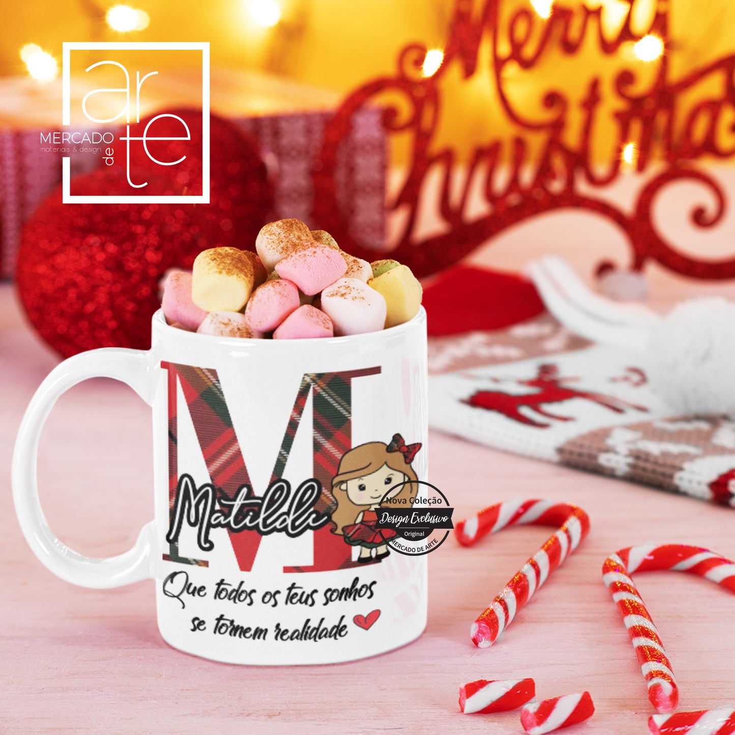 Caneca de Natal "Inicial"