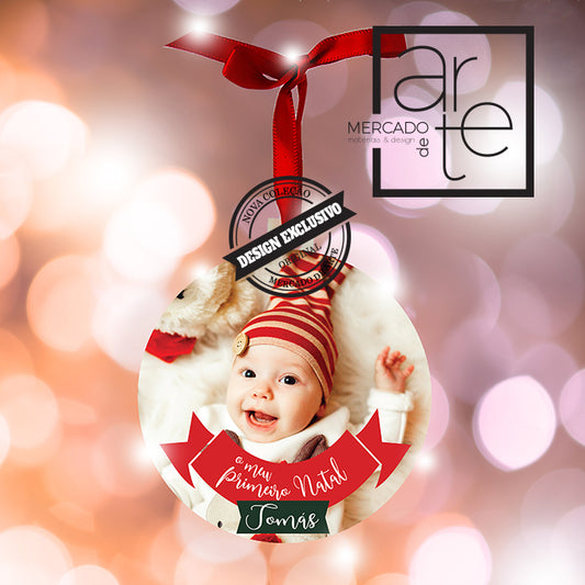 Bola de Natal " O meu primeiro Natal "