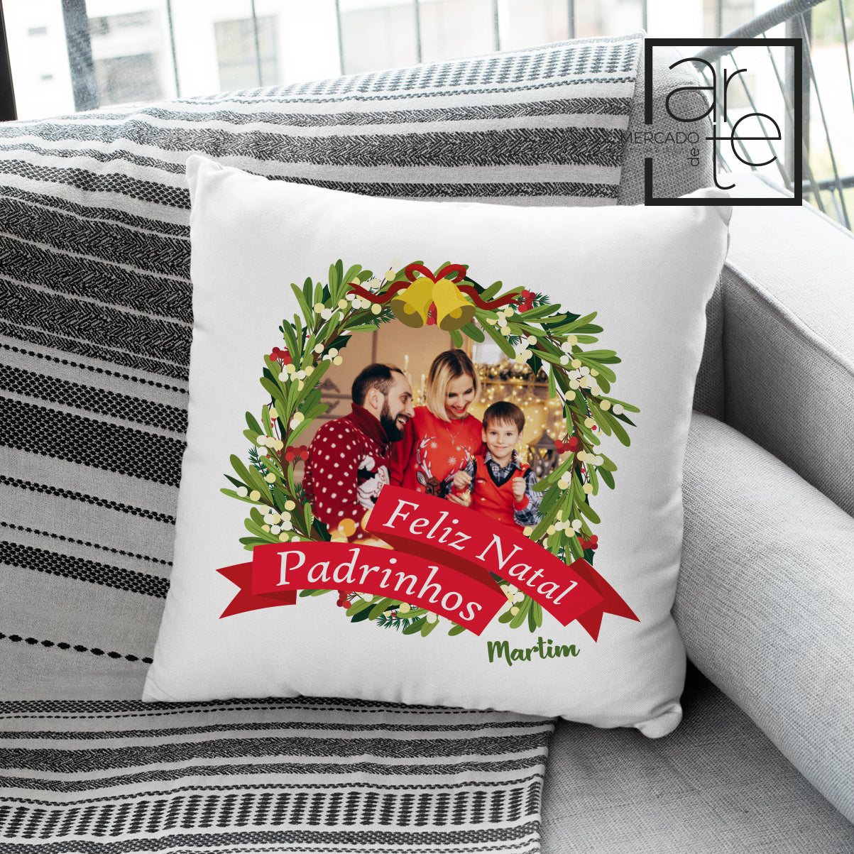 Almofada "Feliz Natal"