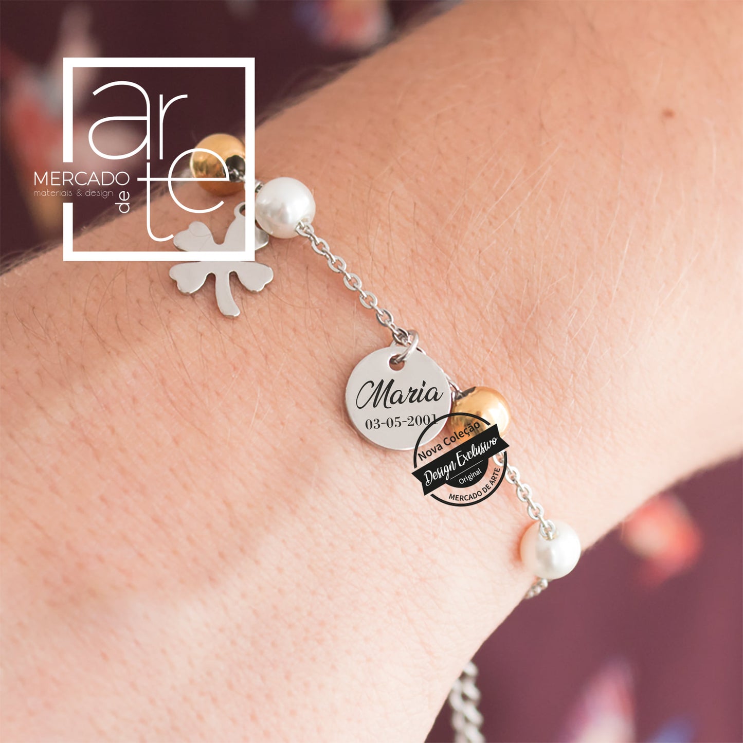Pulseira " Trevo"