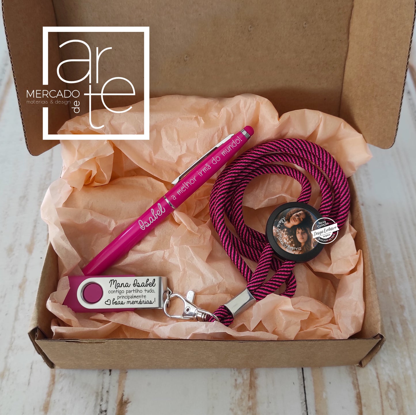 Conjunto Pen + Fita + caneta