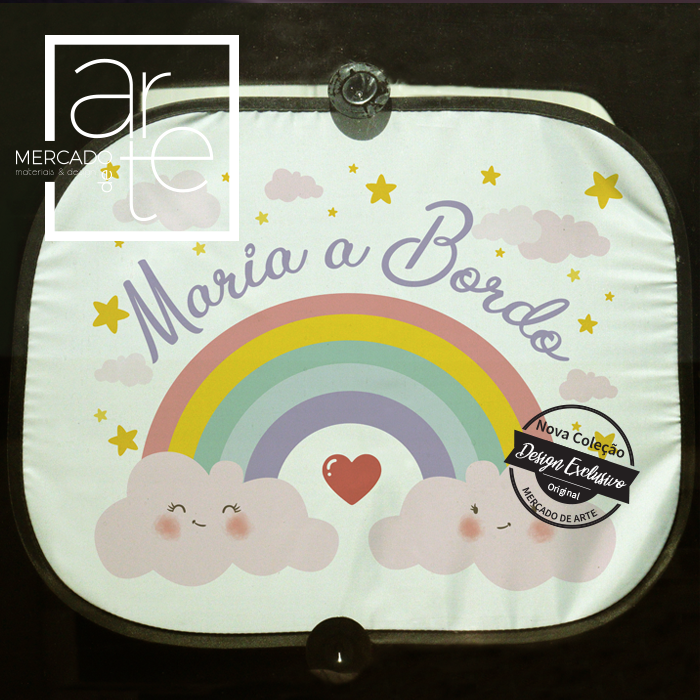 Tapa sol carro "Arco-íris"