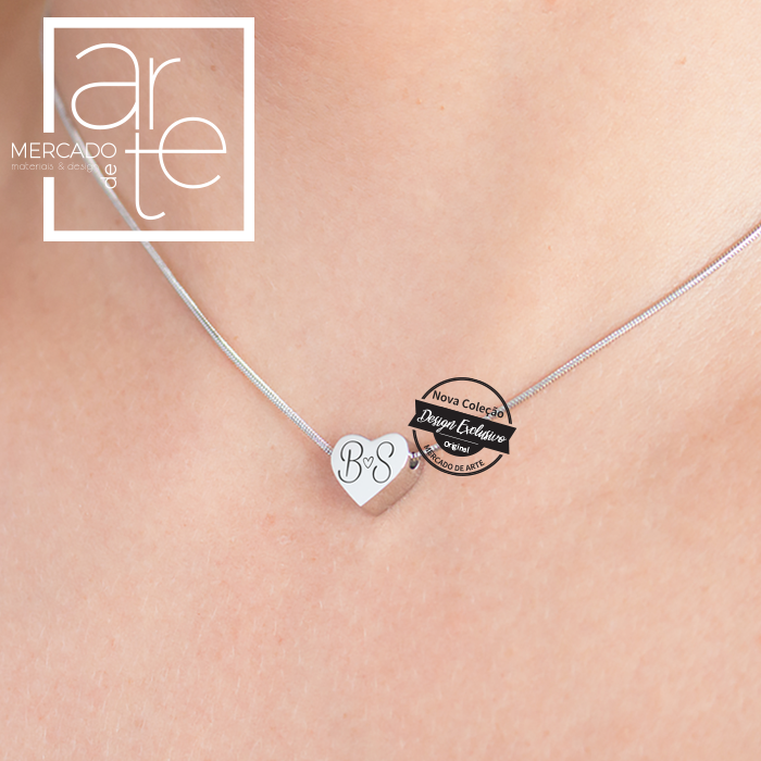 Fio coração "iniciais"