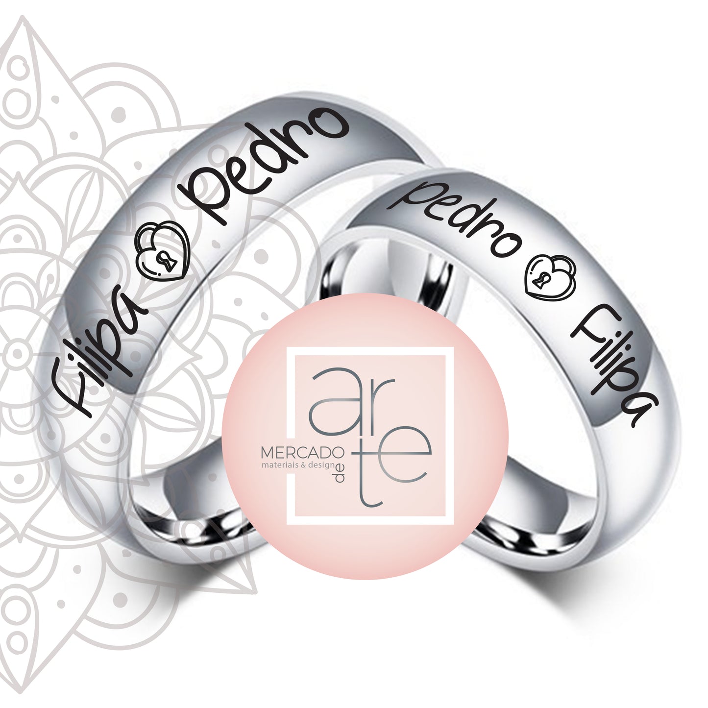 Anel 6 mm abaulado