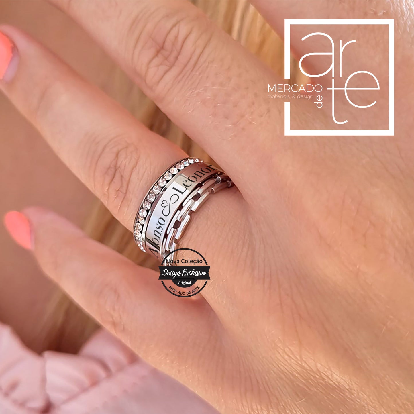 Anel " Amor infinito "