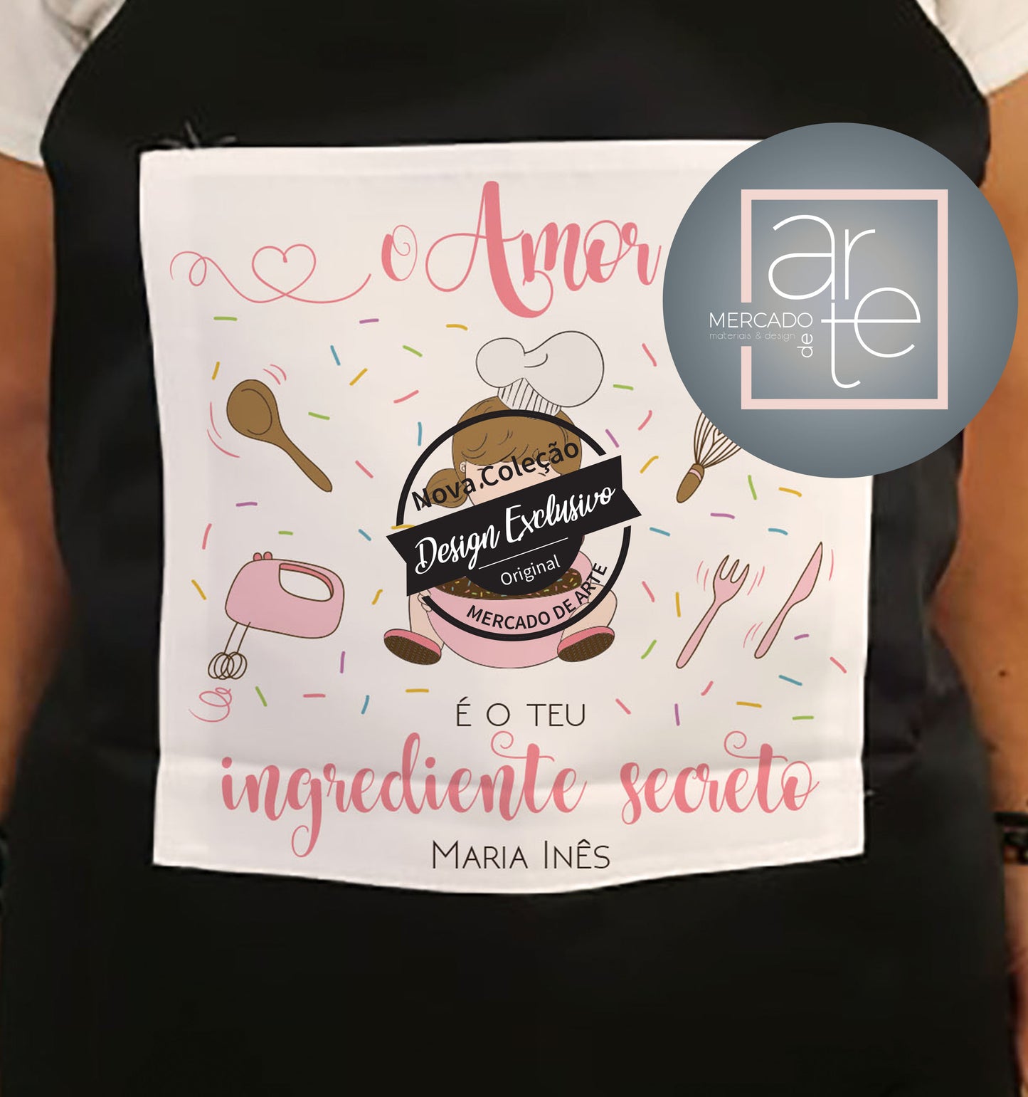 Avental " O amor é o ingrediente secreto"