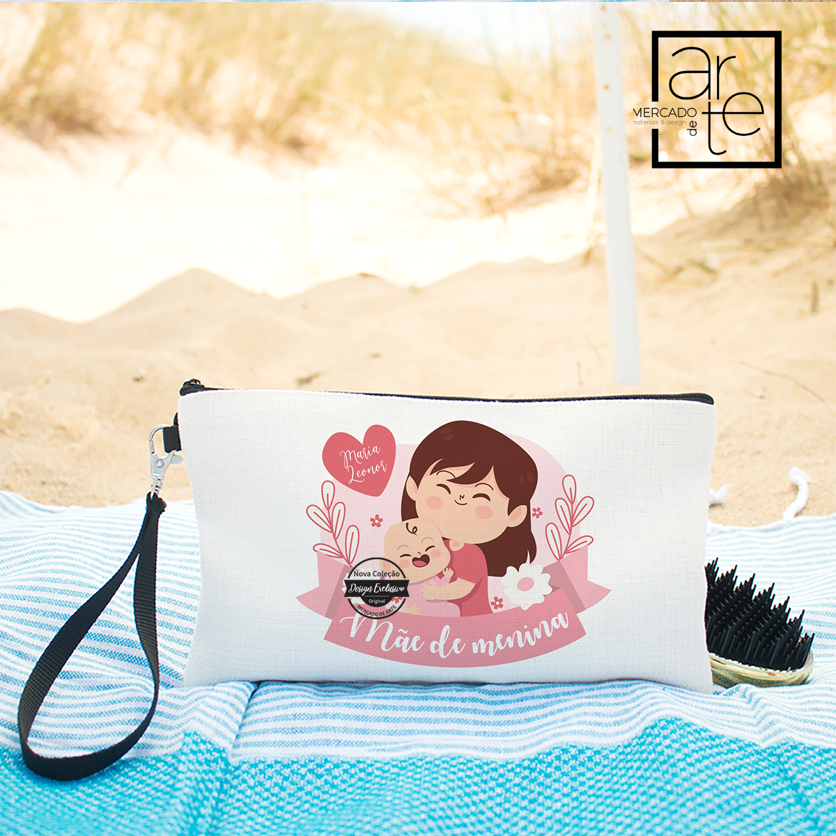 Bolsa com alça"Mãe de menino/a"