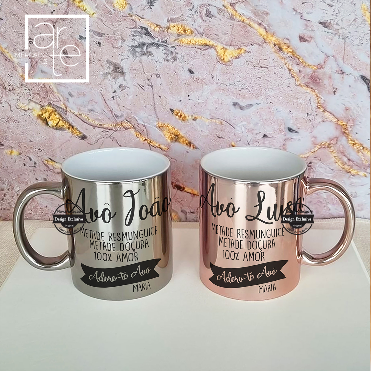 Canecas Avós " Metade resmunguice, metade doçura..."