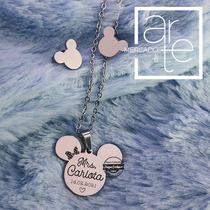 Fio e brincos " Minnie "