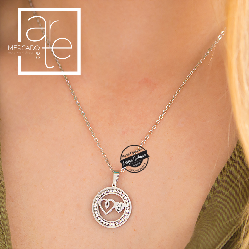 Fio strass corações