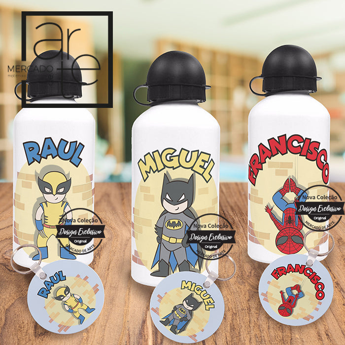 Garrafa e/ou identificadores " Heróis "
