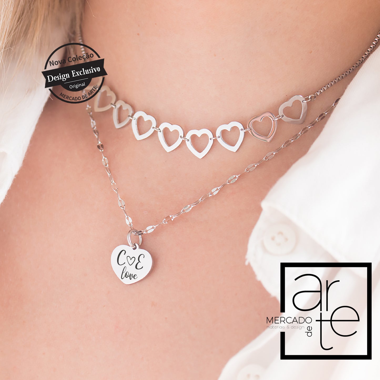 Fio duplo "Corações"