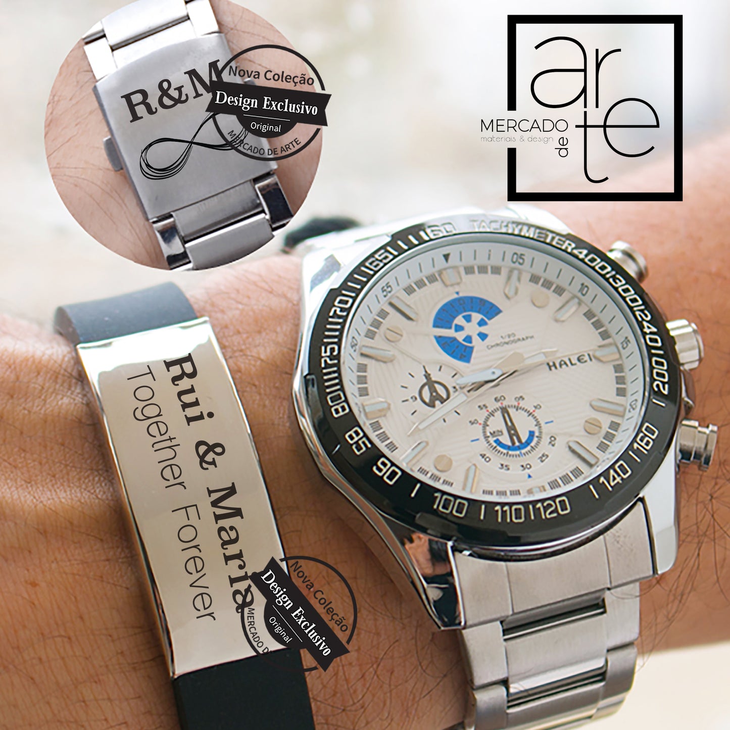 Relógio e/ou pulseira "Together Forever"