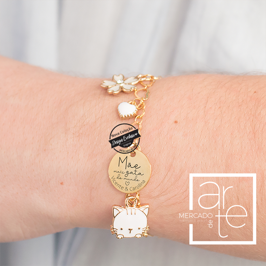 Pulseira " Mãe mais gata do mundo"