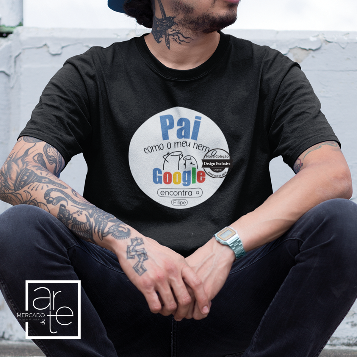 Um clássico que nunca falha! T-shirt dedicada ao melhor pai, uma maneira super original e divertida de presentar o seu pai neste dia tão especial! Personalize com a frase que desejar. Disponível nos tamanhos S ao XXL.