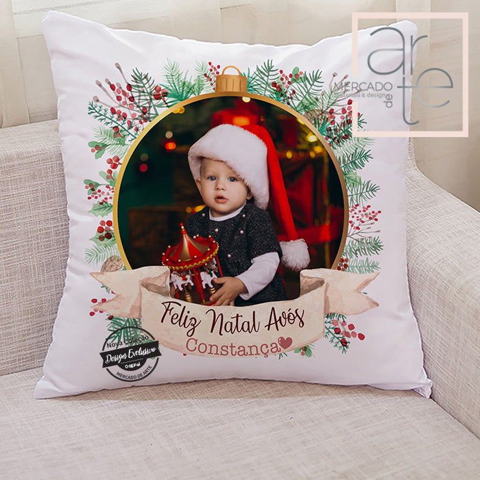 Almofada " Feliz Natal avós "