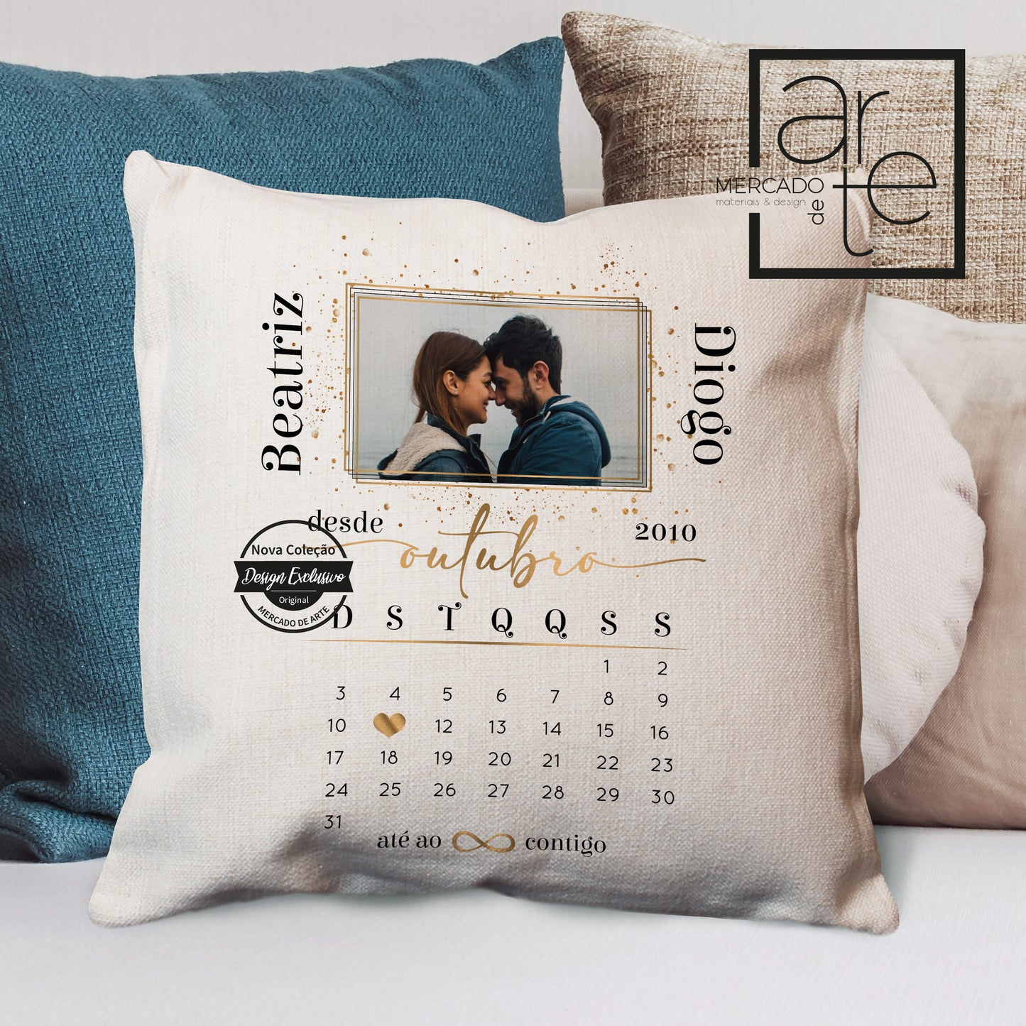 Almofada Namorados " Calendário "