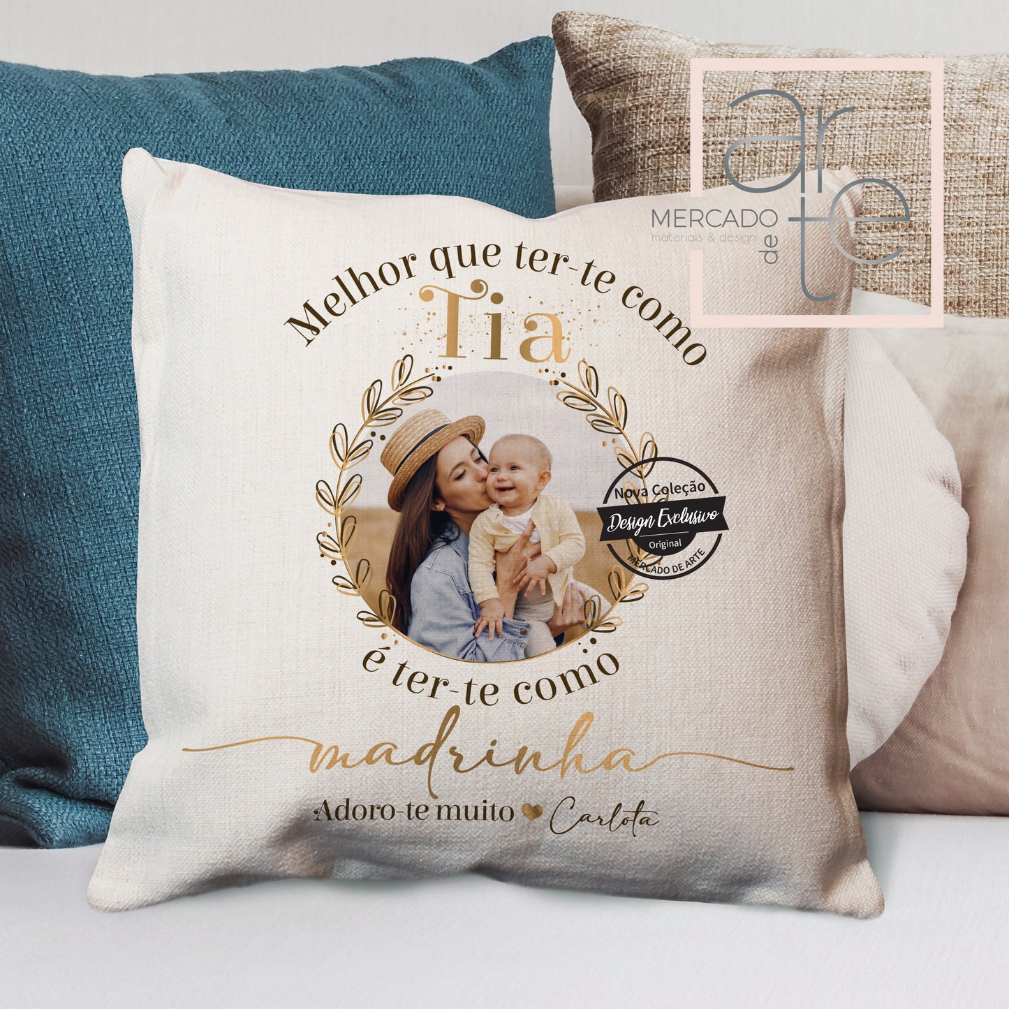 Almofada " Melhor que ter-te como TIA é ter-te como MADRINHA "
