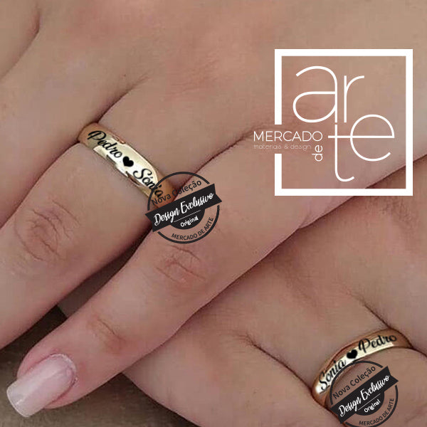 Conjunto de aneis 4 mm