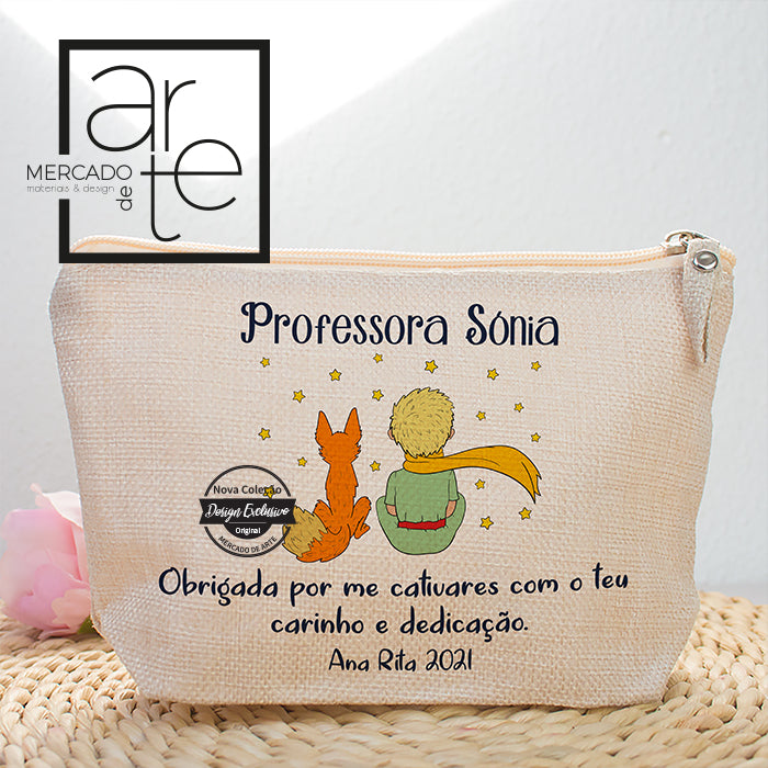 Bolsa de tecido " Obrigada por me cativares ..."