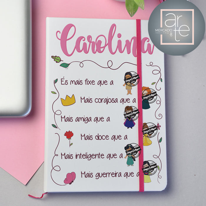 Bloco de notas A5 "Princesas"