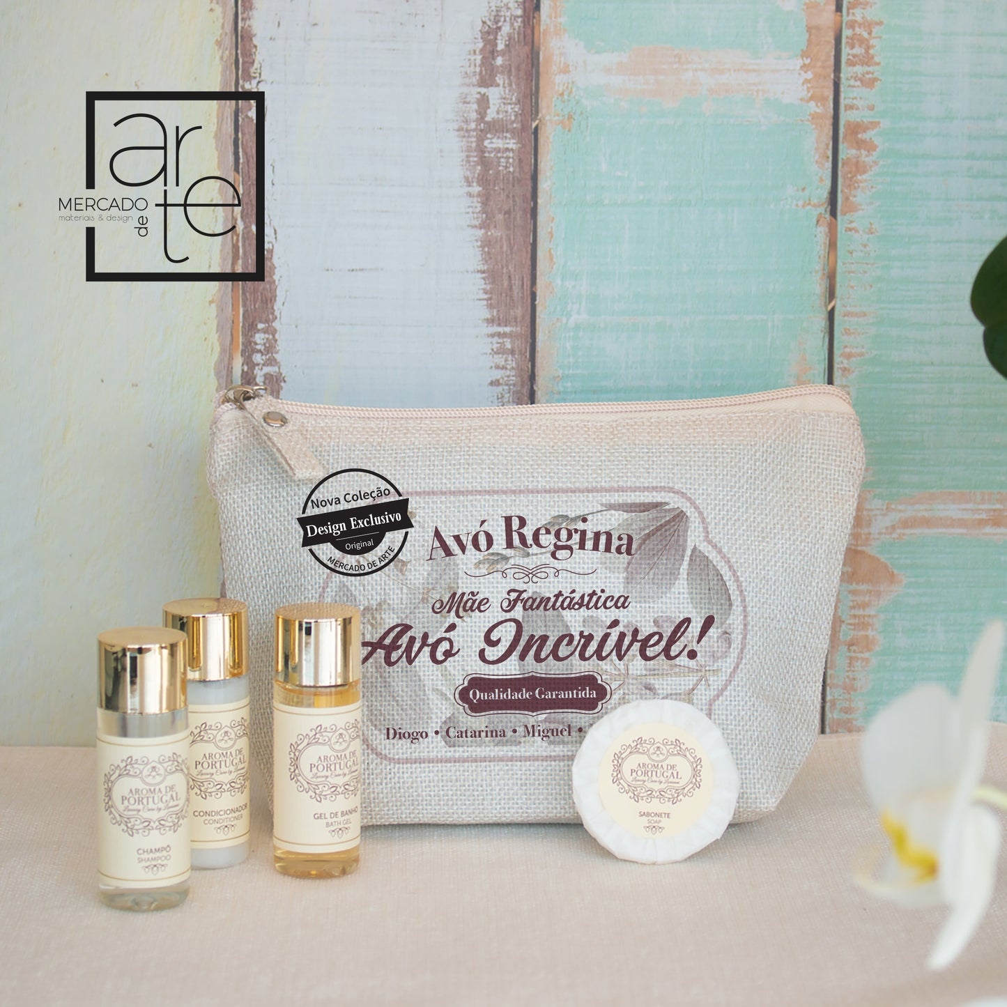 bolsa com cosméticos avó incrível