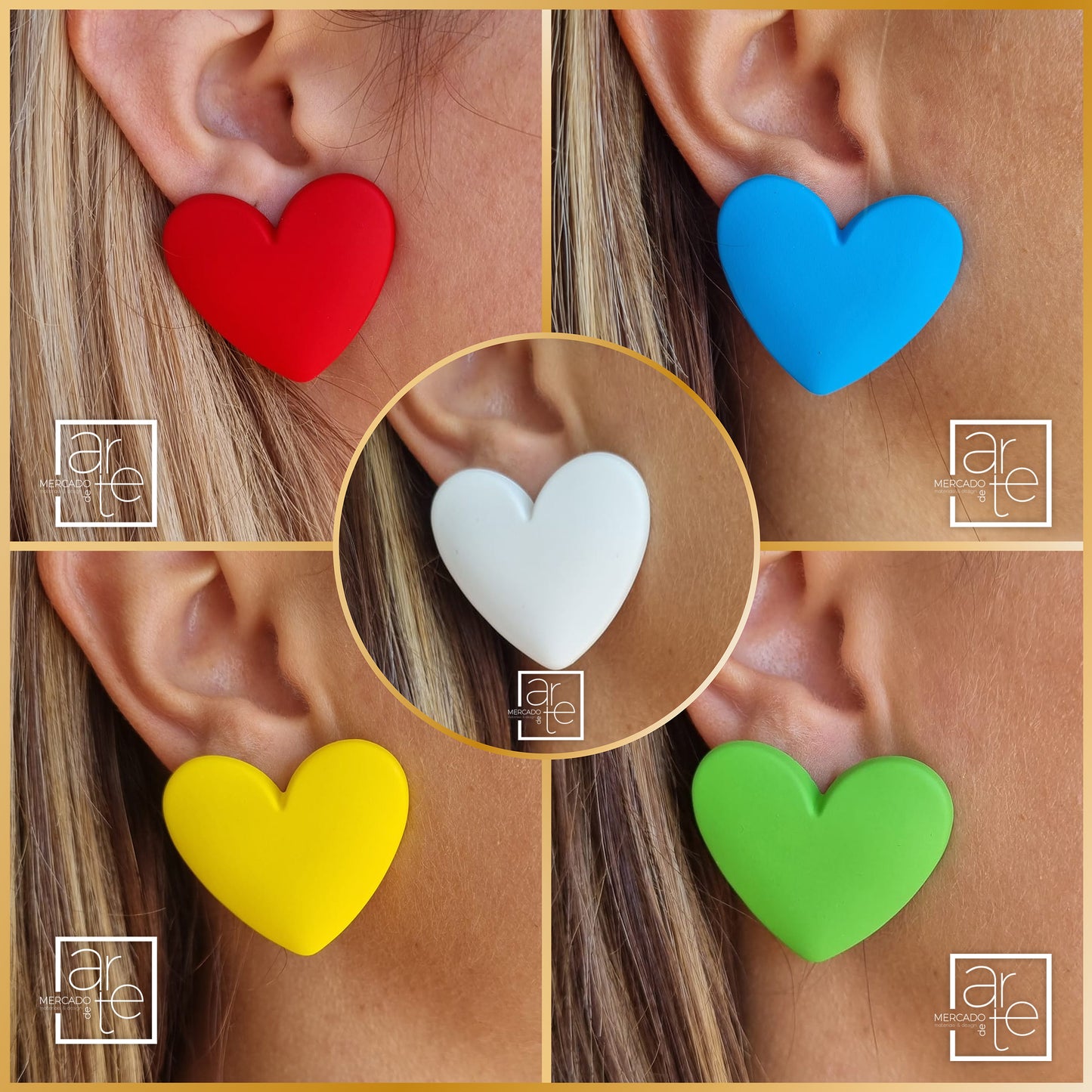 Brincos " Coração"