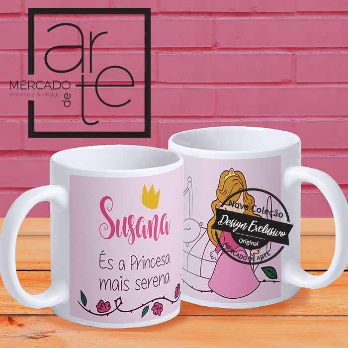 Caneca Branca " Aurora "