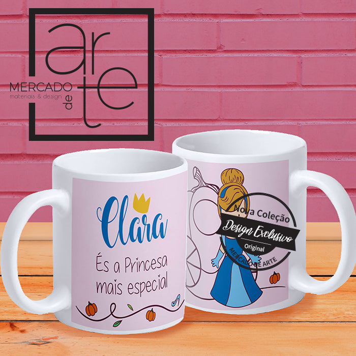 Caneca Branca " CINDERELA"