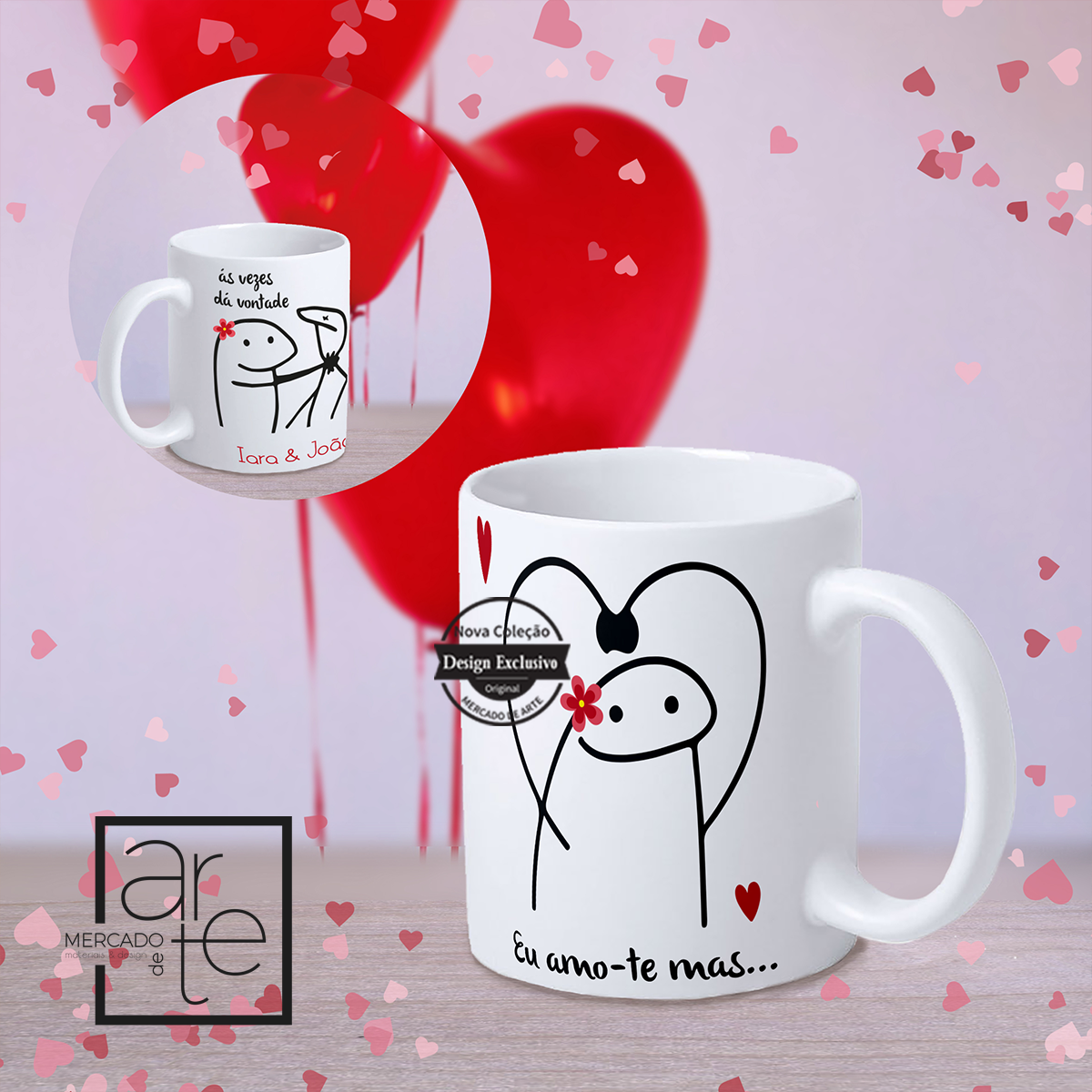 Caneca " Eu amo-te mas..."