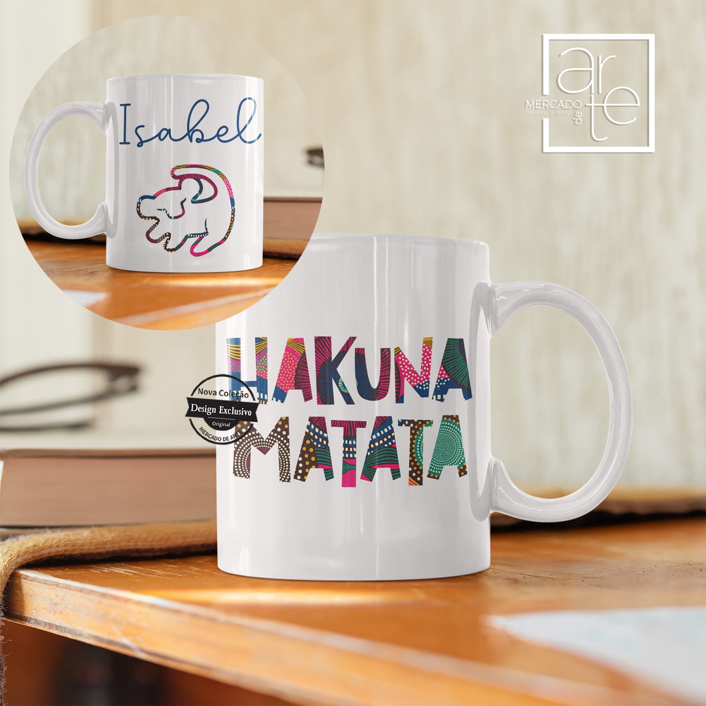 Sweat com capuz e/ou caneca "Hakuna Matata"