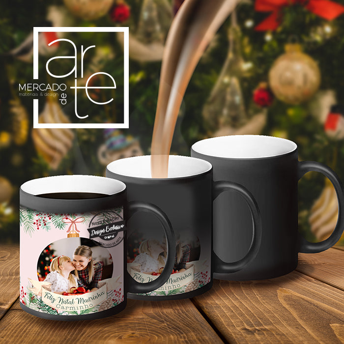 Caneca Mágica " Feliz Natal Madrinha "