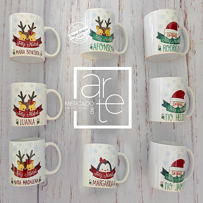 Caneca cerâmica "Feliz Natal"