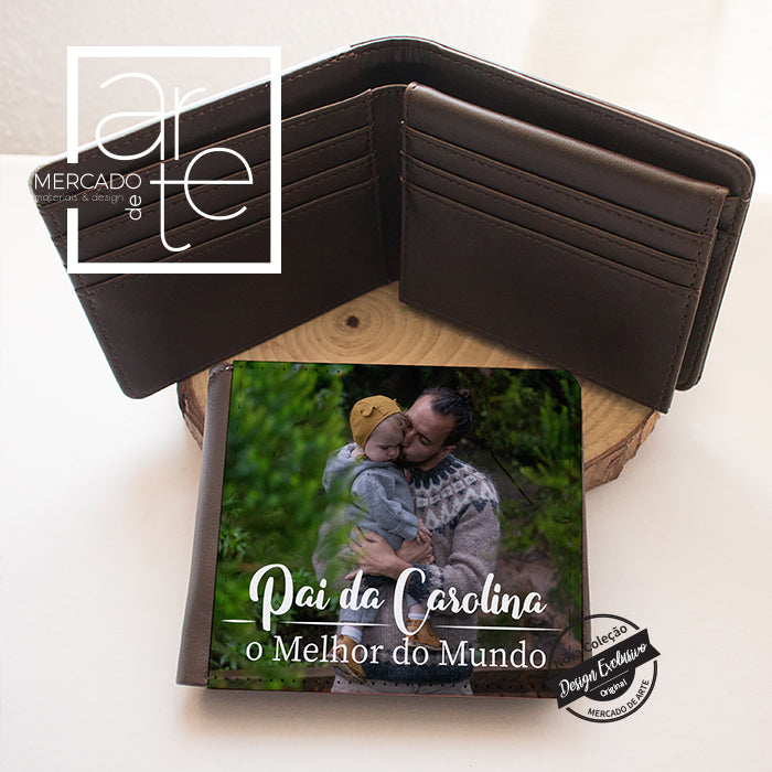 Carteira Fotografia " Melhor PAI do mundo "